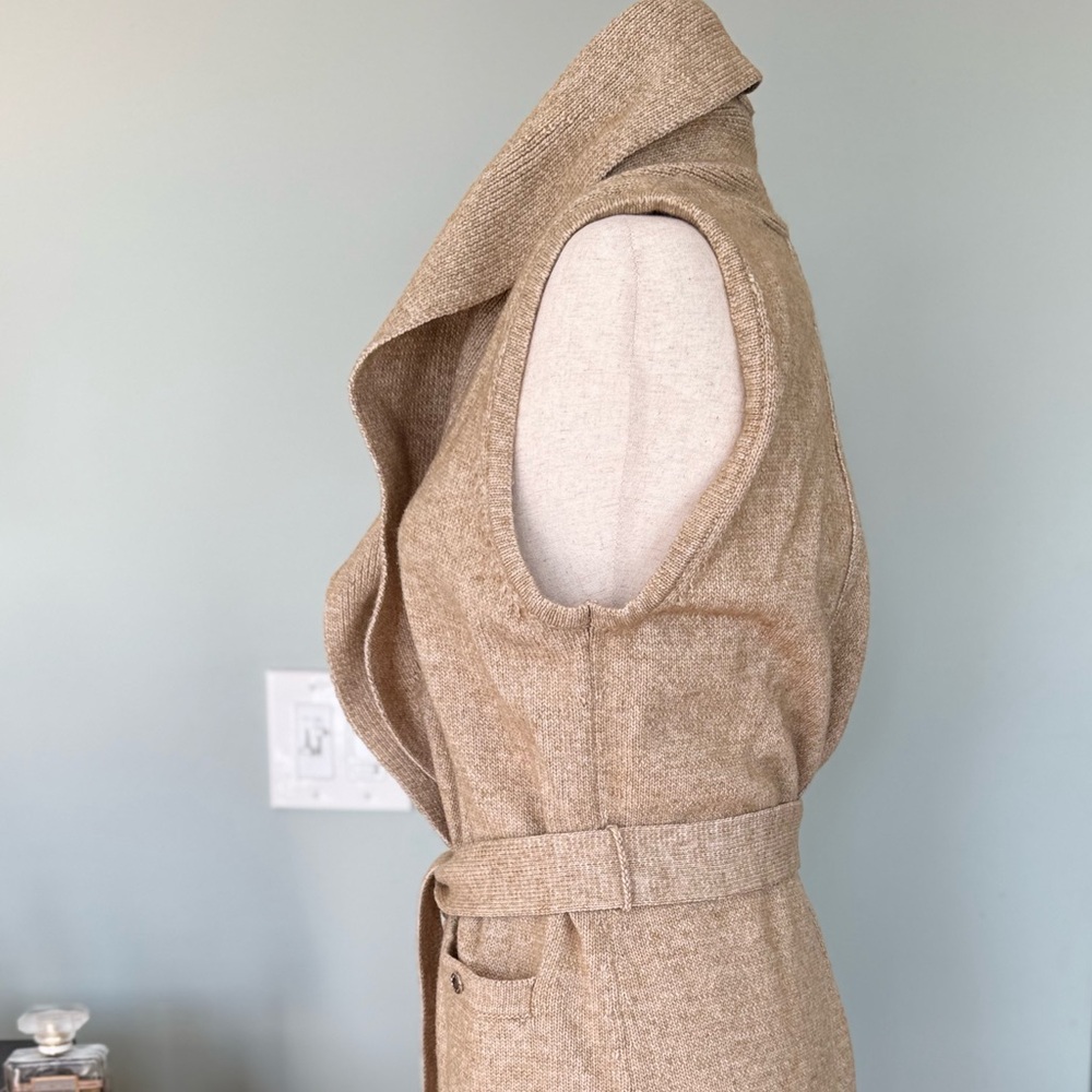 White House Black Market Beige Knit Cardigan - Picture 6 of 16